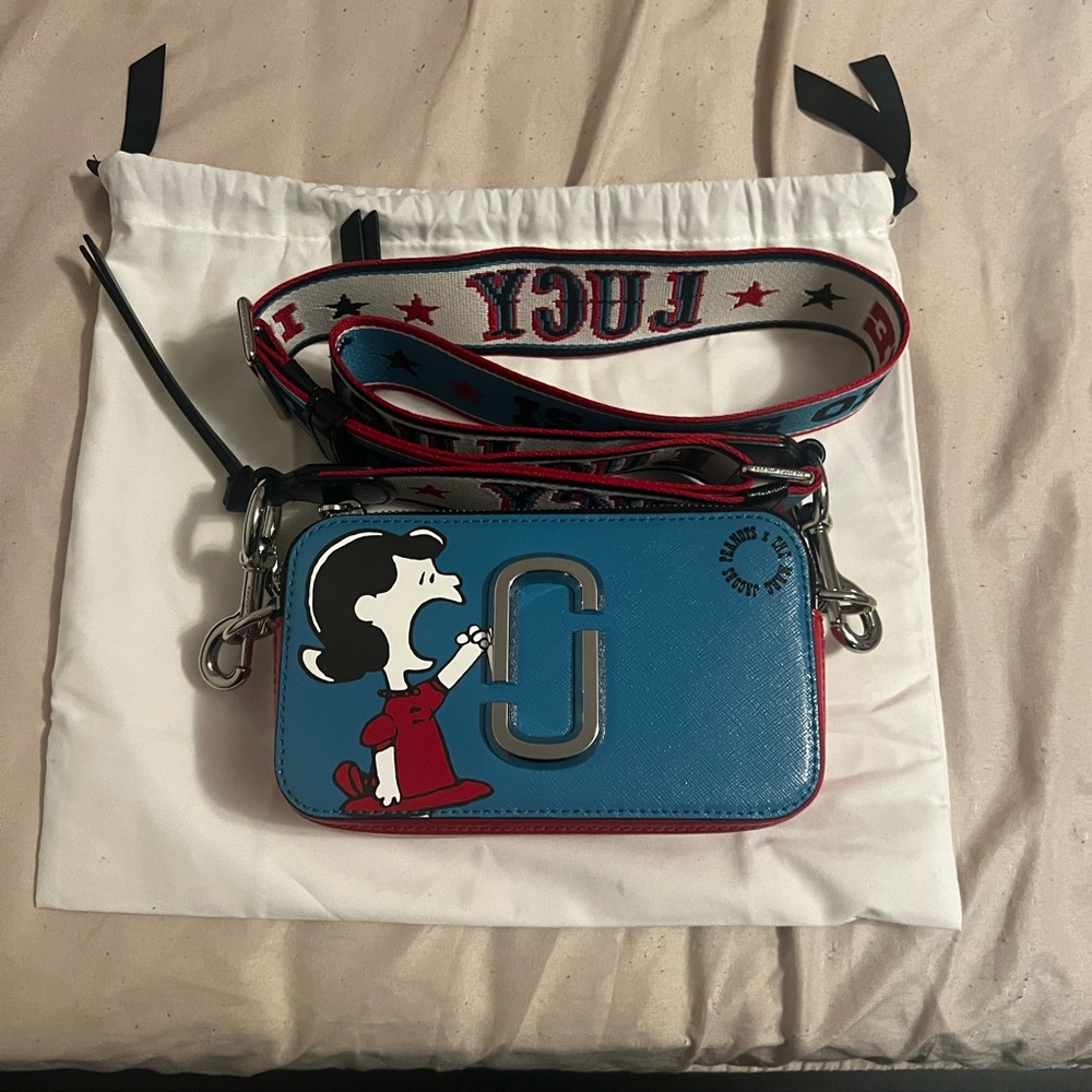 Marc Jacobs Blue and Red Crossbody Bag